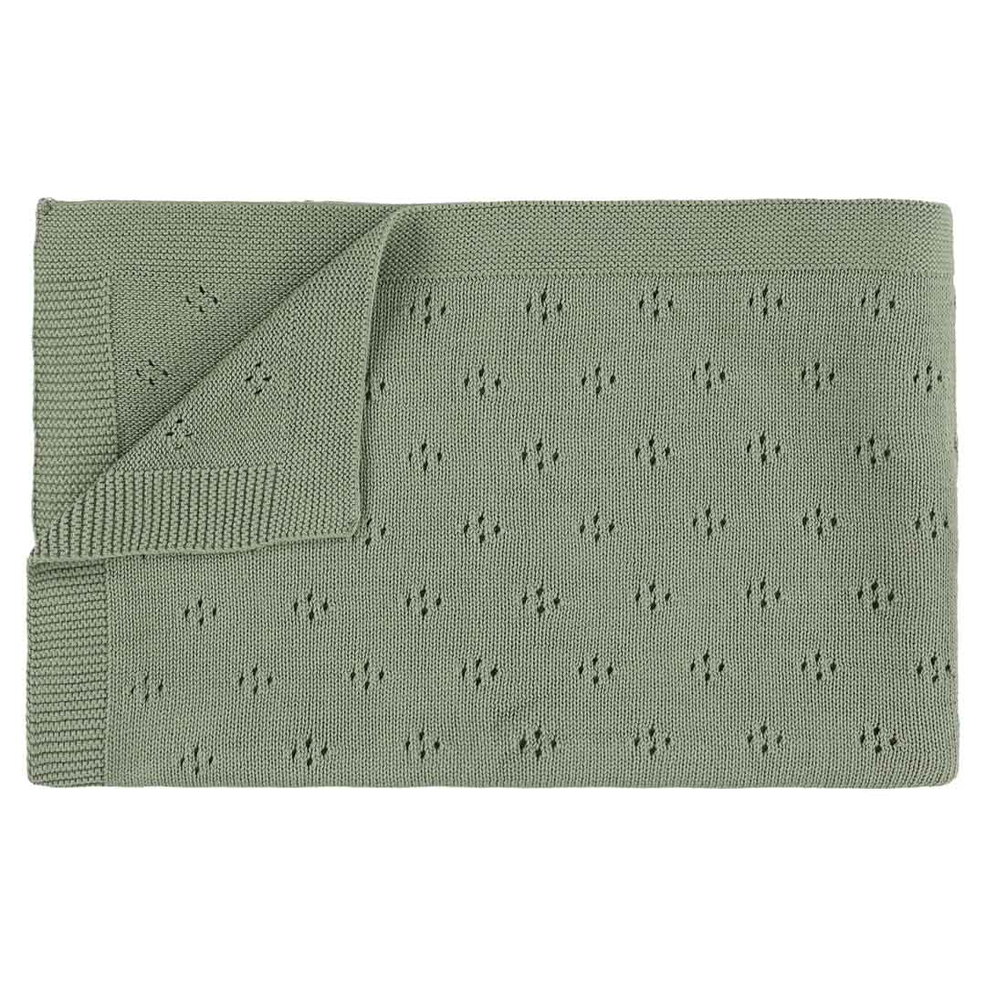Strickdecke | 75x100cm - Olive 